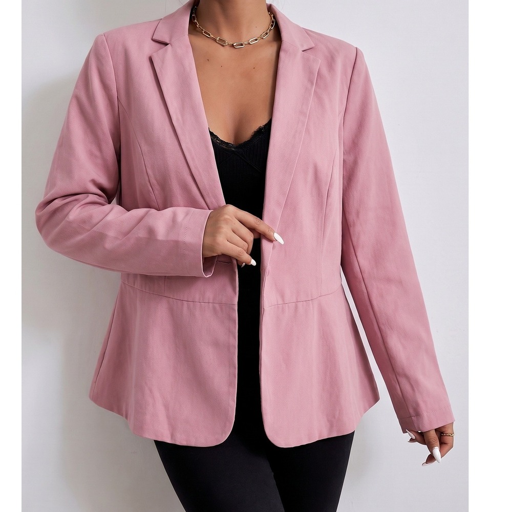 Simply Styled by Sears Office Pink Open Front Blazer Size 12 Professional Work